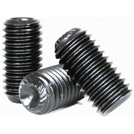 Newport Fasteners Socket Set Screw, Knurled Cup Point, M4-0.7x12mm, Alloy Steel, 14.9 - 45H, Hex Socket Drive, 5000PK 429115-5000